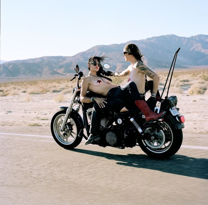 Girls on a motorcycle in Ernakulam